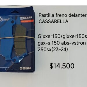Pastilla freno delantero CASSARELLA