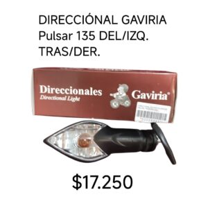 DIRECCIÓNAL GAVIRIA Pulsar 135 DEL/IZQ. TRAS/DER.